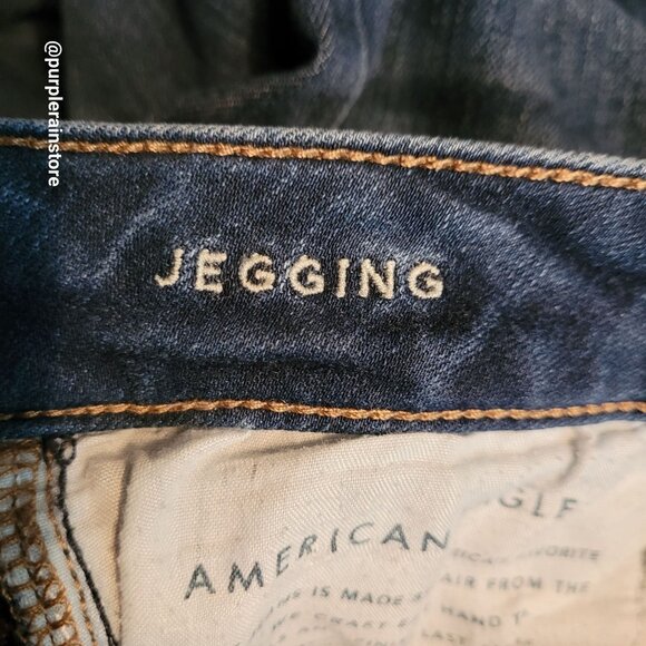 American Eagle Jeans 2 S Jegging Low Rise Next Level Stretch Medium Dark Wash - Picture 5 of 13